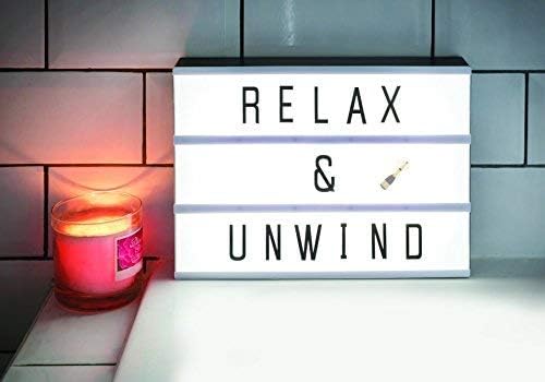 A4 Cinematic Light Box with 105 Letters & Colour Emojis