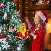 XINFTEUE Lighted Santa Christmas Window Silhouette – Warm White Battery Operated