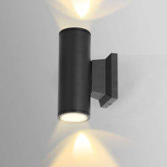 Mains Powered IP65 Up Down Wall Sconce Aluminum Max 35W GU10 for Front Door Garage Porch Garden Balcony Patio