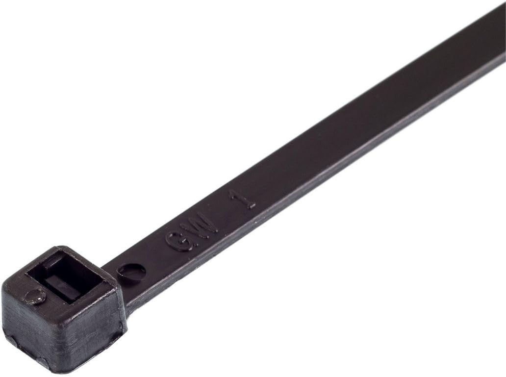 Heavy Duty Black Cable Ties 300mm x 7.6mm Pack of 100