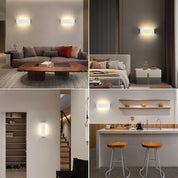 White Up Down Wall Sconce