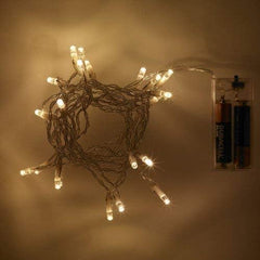 Battery Operated Fairy Lights with 20 Warm White LEDs – Flexible String Lights for Home, Parties, and Decorations