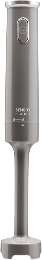 Hand Blender 200W Stick Immersion Blender – Cool Grey Handheld Electric Mixer with Stainless Steel Blade for Soups & Smoothies