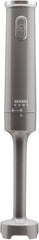 Hand Blender 200W Stick Immersion Blender – Cool Grey Handheld Electric Mixer with Stainless Steel Blade for Soups & Smoothies