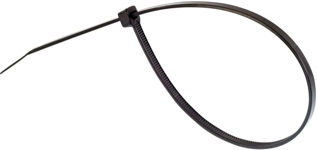 Heavy Duty Black Cable Ties 300mm x 7.6mm Pack of 100