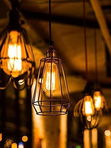ST64 Vintage Edison Bulbs E27 Screw 40W Warm White Dimmable Pack of 6