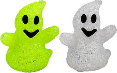 9cm Ghost Light - Soft Glow with Color-Changing LEDs, Battery Operated. Cute Halloween decoration for indoor parties and gifts (Green/White Ghost).