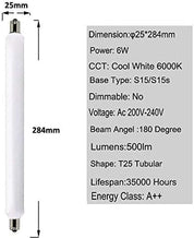 2 Pack S15s Tubular Lamp 6W