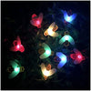 Decoration Solar Cute Bee Light String Fairy Light Bee Outdoor Garden Fence Yard Christmas Garland Lights Lawn Ornament(Multicolor,10M 50LEDs)