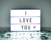 A4 Cinematic Light Box with 105 Letters & Colour Emojis