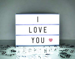 A4 Cinematic Light Box with 105 Letters & Colour Emojis