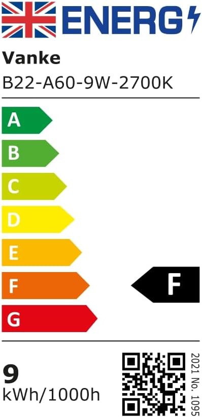 Vanke B22 LED Bulb 60W Equivalent Warm White 3-Pack