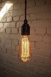 ST64 Vintage Edison Bulbs E27 Screw 40W Warm White Dimmable Pack of 6