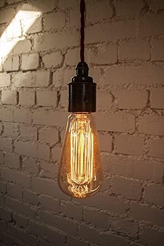 ST64 Vintage Edison Bulbs E27 Screw 40W Warm White Dimmable Pack of 6