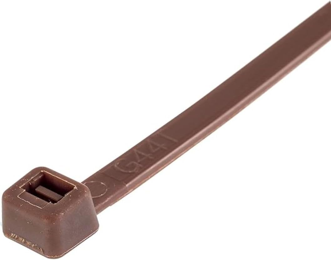Gocableties Brown Cable Ties, 300mm x 3.6mm, Bulk Pack of 1000, 12” Premium Nylon Zip Ties, Multi-Purpose Plastic Tie Wraps, Secure Self-Locking Mechanism, for Home, Garden, Office and DIY