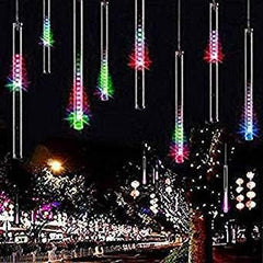 Meteor Shower Rain Lights,Drop/Icicle Snow Falling Raindrop 30cm 8 Tubes Waterproof Cascading Lights for Wedding Xmas Home Decor