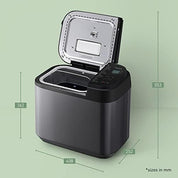 Automatic Bread Maker with Yeast & Nuts Dispenser – 32 Programmes, Gluten-Free Modes, Dual Temp Sensors – Stainless Steel