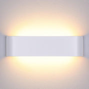 White Up Down Wall Sconce