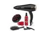 Keratin Hair Dryer & Diffuser Set – 2200W, Heat Protection, Paddle Brush, Black