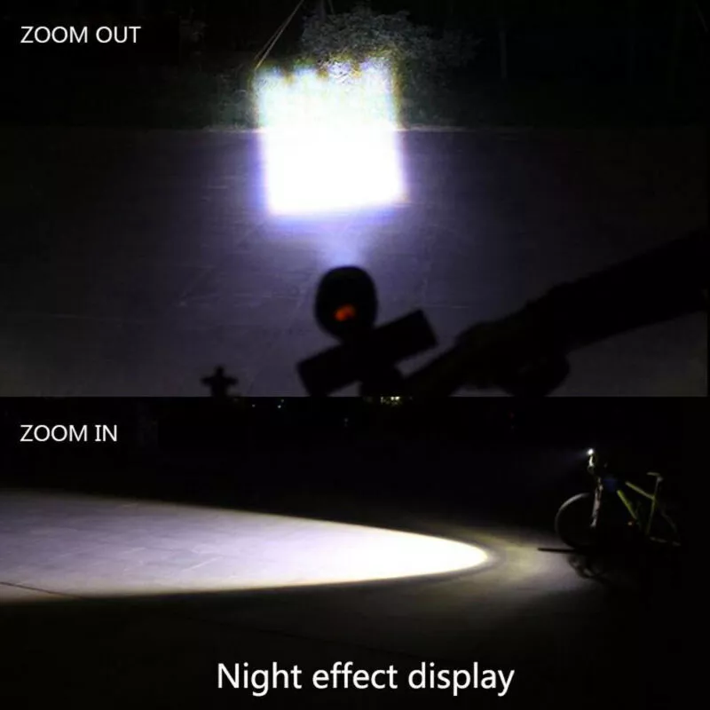 LED Mountain Bike Lights Rechargeable 50000LM Bicycle Torch Front &Rear Lamp Set