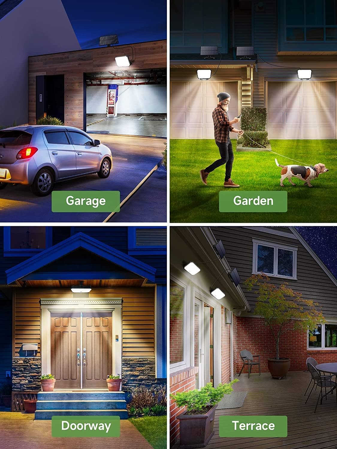 468 LED Solar PIR Motion Sensor Wall Light – Outdoor Garden Security Lamp