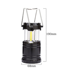 2-Pack LED Lanterns with Magnetic Base - Collapsible, Battery Included - Ideal for Camping, Fishing