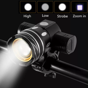 LED Mountain Bike Lights Rechargeable 50000LM Bicycle Torch Front &Rear Lamp Set