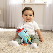 LAMAZE Captain Calamari Clip & Go – Sensory Plush Pram Toy for Newborns, Boys & Girls 0–6 Months