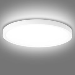 LED Ceiling Light Square, 28W 3200LM, 3 Color Temperature (3000K/4000K/6500K), IP54 Waterproof Flush Mount Light for Bathroom, Bedroom, Kitchen & Hallway