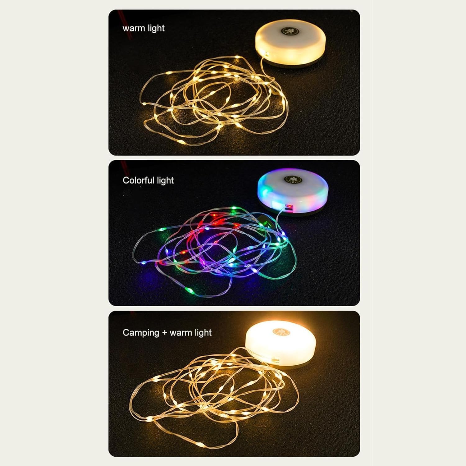 Rechargeable LED String Lights – Waterproof & Colorful