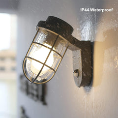 Outdoor PIR Motion Sensor Wall Lantern Light, IP44 Waterproof