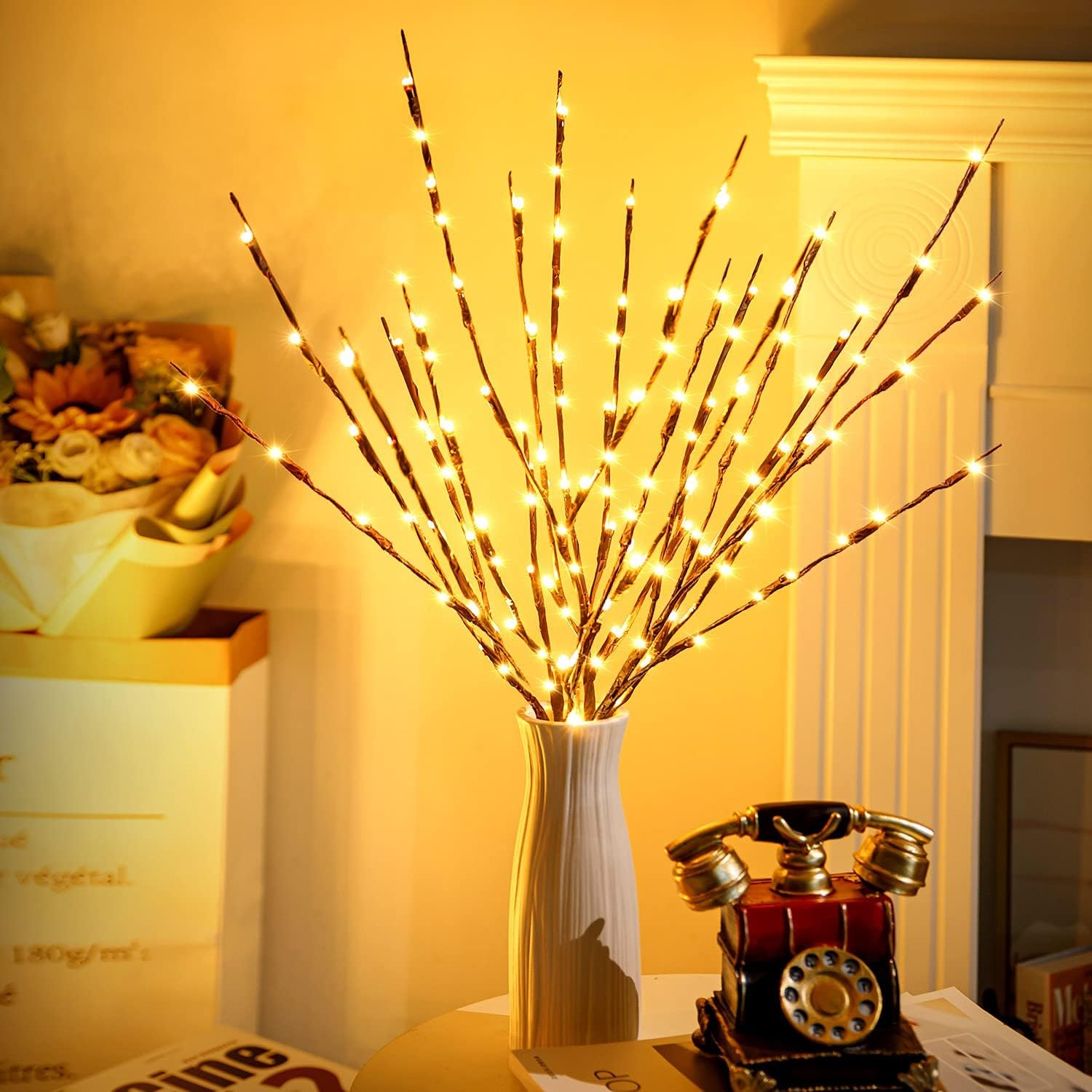 3 Pack USB Twig Branch Lights