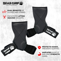 Premium Multi Grip Weight Lifting Straps & Hooks – Heavy Duty Gym Gloves Support