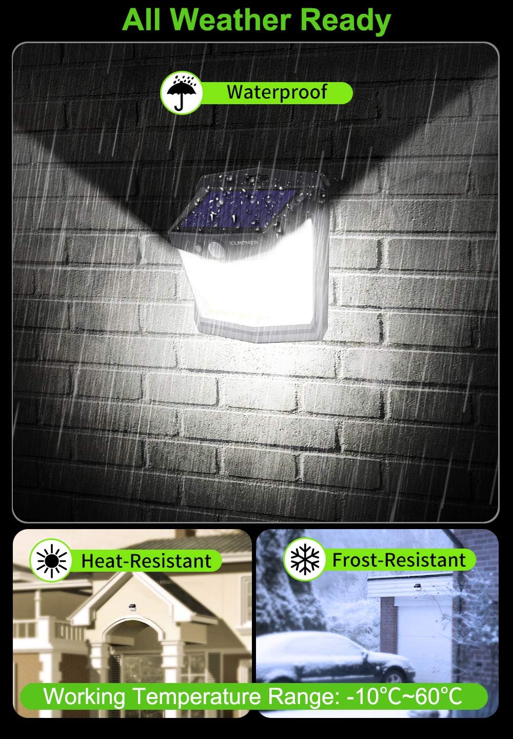 128 LED Solar Motion Lights – Outdoor Security (2 Pack)