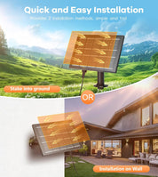 Solar String Lights Outdoor 15M/50FT – USB & Solar Powered Garden Festoon Lights