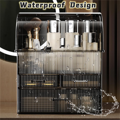 Acrylic Makeup Organizer with Drawers Skincare Storage Display Case