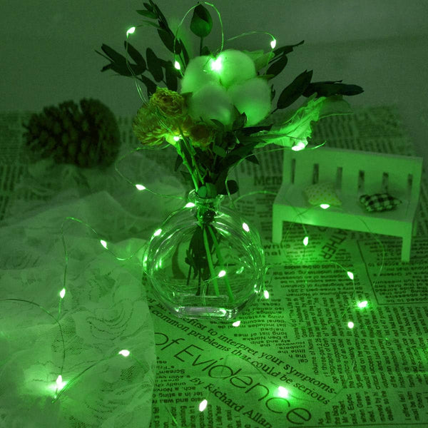 Green Fairy Lights, 5M 50 LEDs Battery Powered String Lights
