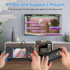 Retro Handheld Game Console with 500 Classic Games, 3.5” Screen & TV Output (Red)