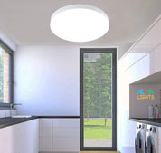 18W LED Bathroom Ceiling Light – IP44 Waterproof Flush Mount Ceiling Light, 6000K Daylight White, 120W Equivalent for Bathroom, Kitchen, Hallway & Living Room