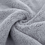 POLYTE Microfibre Bath Towels 4-Pack – Quick Dry, Lint-Free, 76x145cm, Grey