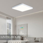 18W 12 Inch LED Ceiling Light, 3240LM IP54 Waterproof Square Flush Mount Ceiling Lamp, 6500K Cool White for Bathroom, Kitchen & Bedroom