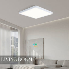 18W LED Ceiling Light 12 inch Square, 6500K Cold Light Super Bright Ceiling Lights