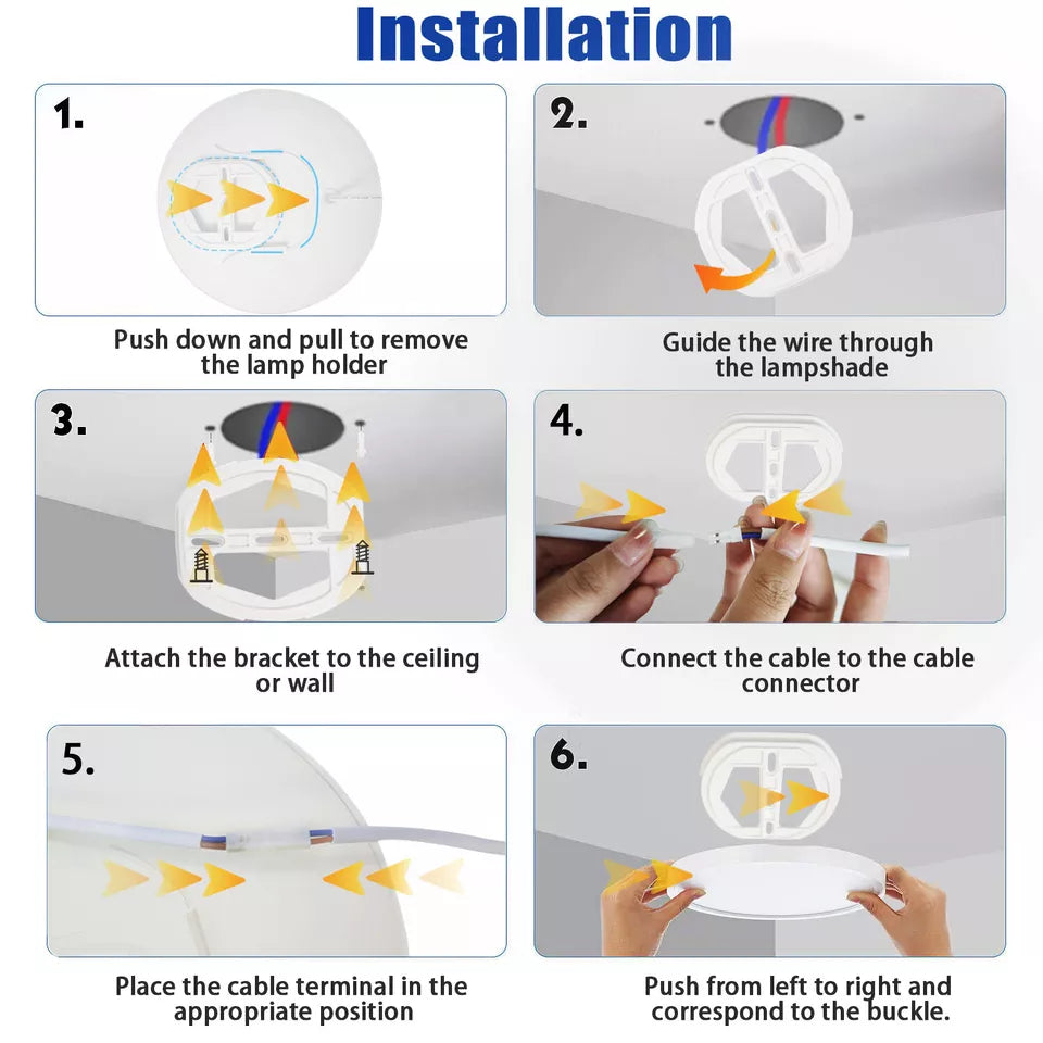 GOOWAY Round LED Ceiling Light – Waterproof Downlight Panel