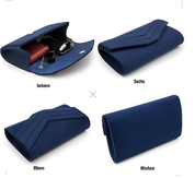Elegant Suede Clutch Bag for Women – Shoulder or Crossbody Evening Handbag