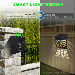 solar fence lights | wireless outdoor lighting