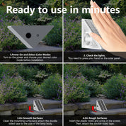 Lakey Sound Solar Step Lights 6 Pack – 10 Color Modes
