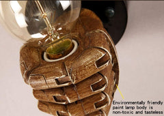 Antique Fist Wall Sconce Light Vintage Industrial E27 Lamp