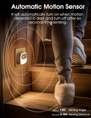 Plug-in Motion Sensor Night Light, 3000K Warm White