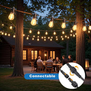 15M Outdoor LED String Lights with S14 Bulbs