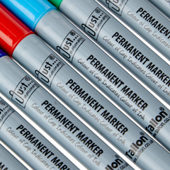 Permanent Markers Set – 8 Vibrant Colours Fine Point Pens for Writing & Art